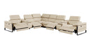 1246 - 8-Piece L-Shaped Modular Power Reclining Sectional With 4 Power Recliners And Power Headrests