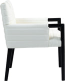 Aimee - Dining Arm Chair - Black Legs