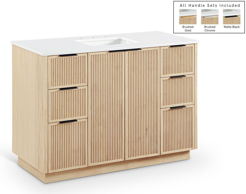 Willard - Engineered Stone And Solid Wood Bathroom Vanity