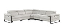 1246 - 5-Piece L-Shaped Modular Power Reclining Sectional With Power Headrests