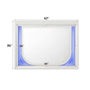 Tarian - Mirror With LED - Pearl White