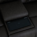 Wendell - Power Motion Loveseat With Console, Wireless Charger, Storage, USB & LED - Dark Gray