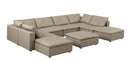 1100 - Top-Grain Italian Leather 9-Piece Sectional With Chaise