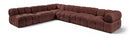 Orin - Velvet 6 Piece Modular L-Shaped Sectional