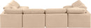 Indulge - Velvet 6 Piece Modular U-Shaped Sectional