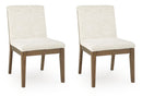 Marxmore - Dining Upholstered Side Chair (Set of 2) - Beige / Brown