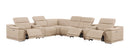 2679 - 8-Piece L-Shaped Power Reclining Sectional In Genuine Leather (3 Recliners)