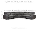 Samperstone - Power Reclining Sectional