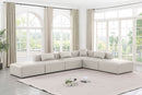 Cube - 6 Piece Modular Corner Armless Sectional