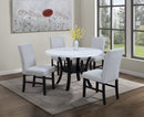 Isla - 5 Piece Dining Room Set - White / Black