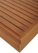 Mirella - Teak Wood Outdoor Patio Coffee Table - Natural