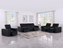 1208 - Modular Leather Set With 5 Power Recliners & Power Headrests