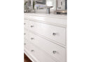 Pompei - 4 Piece Queen Bedroom Set (Bed With LED, Dresser, Mirror, Nightstand) - White