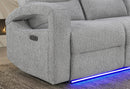 U6611 - Power Reclining Sofa With LED - Dark Gray