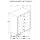 Melody - 5-Drawer Bedroom Chest