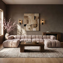 Orin - Velvet 6 Piece Modular Double Chaise Sectional