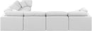 Indulge - Linen 6 Piece Modular Corner Sectional - White