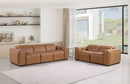 1224 - 5-Piece Modular Power Reclining Sofa And Loveseat Set In With 4 Power Recliners & Power Headrests