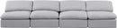 Indulge - Linen 4 Seat Modular Armless Sofa