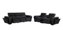 1224 - 6-Piece Modular Power Reclining Sofa And Console Loveseat Set In With 5 Power Recliners & Power Headrests