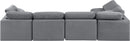 Indulge - Velvet 5 Piece Modular Sectional
