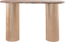 Cindra - Genuine Marble Top And Iron Base Console Table