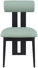 Dario - Faux Leather Dining Chair With Black Frame (Set of 2)