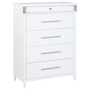 Gracemont - 5-Drawer Bedroom Chest Of Drawers - White