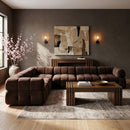 Orin - L-Shaped Velvet 6 Piece Modular Sectional
