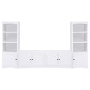Laughlin - 3-piece Entertainment Center TV Stand - White
