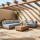 Solace - Olefin Performance Fabric 3 Piece Outdoor Patio Modular Sectional (Sofa, Loveseat & Corner Chair)