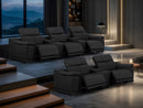 2679 - Power Reclining Sofa And Loveseat In Genuine Leather (5 Recliners With Power Headrests & 3 Consoles)