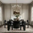 Atelier - Vegan Leather Upholstered Dining Chair (Set of 2) - Black Frame