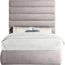 Adam - Linen Fabric Bed With 70.5" Headboard