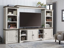 Havalance - 4 Pc. - Entertainment Center - 67" TV Stand - Brown / Beige