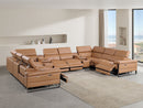 1246 - 10-Piece U-Shaped Modular Power Reclining Sectional With 4 Power Recliners And Power Headrests