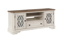 Florian - TV Stand - Oak & Antique White