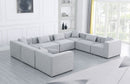 Cube - Linen 8 Piece Modular Sectional