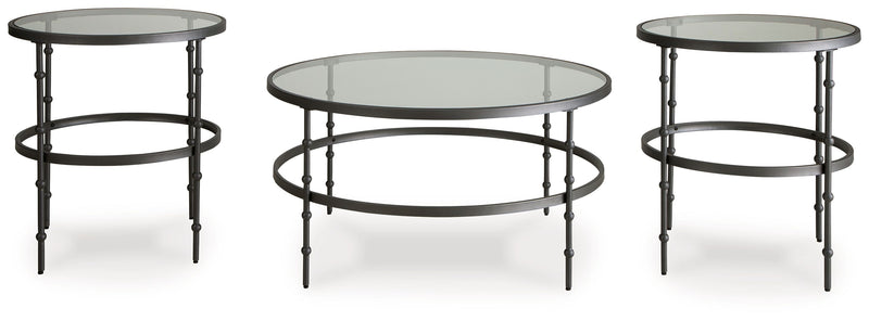 Kellyco - Occasional Table Set (Set of 3) - Gunmetal