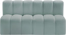 Arc - Faux Leather 2 Seats Modular Sofa