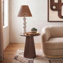 Cindra - Genuine Marble Top And Iron Base Table