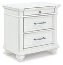 Kanwyn - Three Drawer Night Stand - Whitewash
