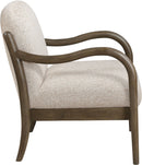 Helmsley - Performance Fabric Upholstered Accent Chair - Brown Frame