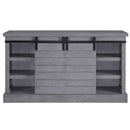 Amrita - TV Stand With Fireplace - Gray Oak