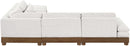 Turin - Chenille Fabric Upholstered Modular Sectional - Cream