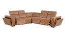 1224 - 5-Piece L-Shaped Sectional Sofa In With 3 Power Recliners & Power Headrests