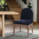 Waldorf - Chenille Dining Side Chair With Natural Legs