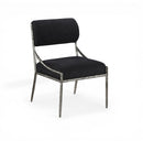 Bastille - Upholstered Dining Side Chair (Set of 2) - Silver Frame