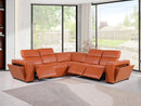 1224 - 5-Piece L-Shaped Sectional Sofa In With 3 Power Recliners & Power Headrests