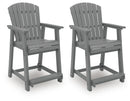Sanctuary Beach - Barstool (Set of 2) - Dark Gray